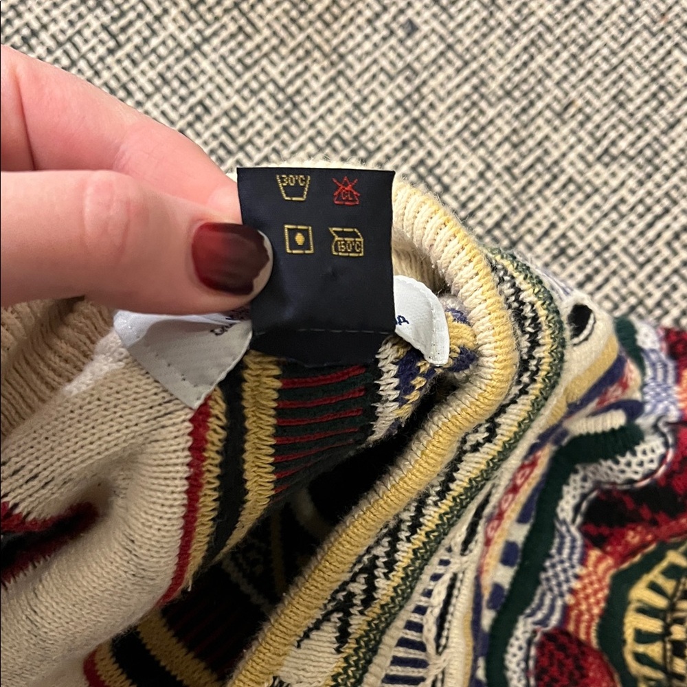Vintage coogi style cardigan - Picture 5 of 6